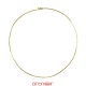 Collier jonc fil rond massif en or jaune