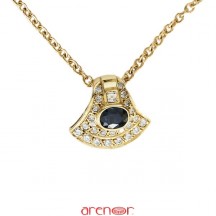 Collier Némausus saphir et diamants